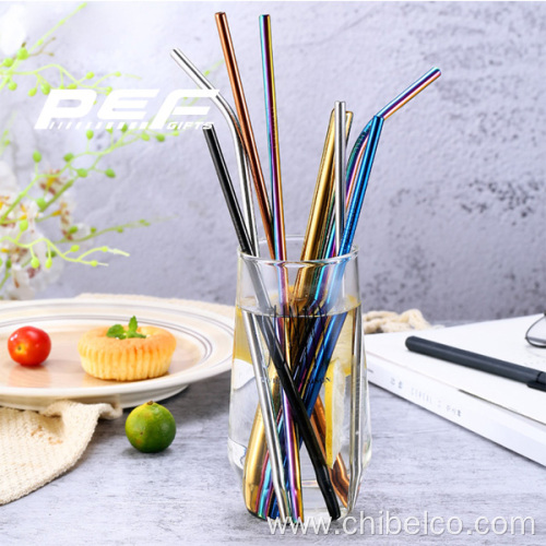 Eco-friendly stainless steel straw set